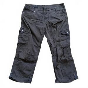 Kuhl Splash Roll-Up Cargo Pants Gorpcore Hiking Outdoor Gray Women's Size 14